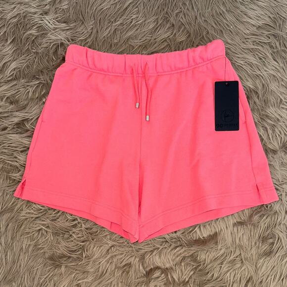90 Degree By Reflex Pants - New 90 Degree Loop Terry 6" Urban Pulse Short Coral Women's size M